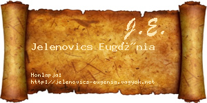 Jelenovics Eugénia névjegykártya